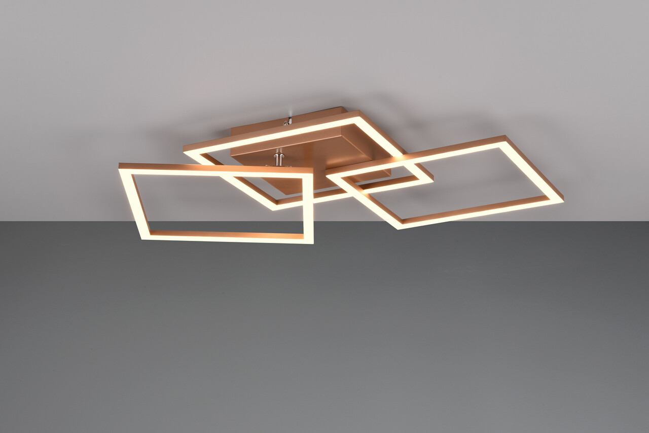 Plafoniera Trail, RL, 52.5x52.5x7 cm, 31W, 1x SMD, metal, bronz - imagine 7